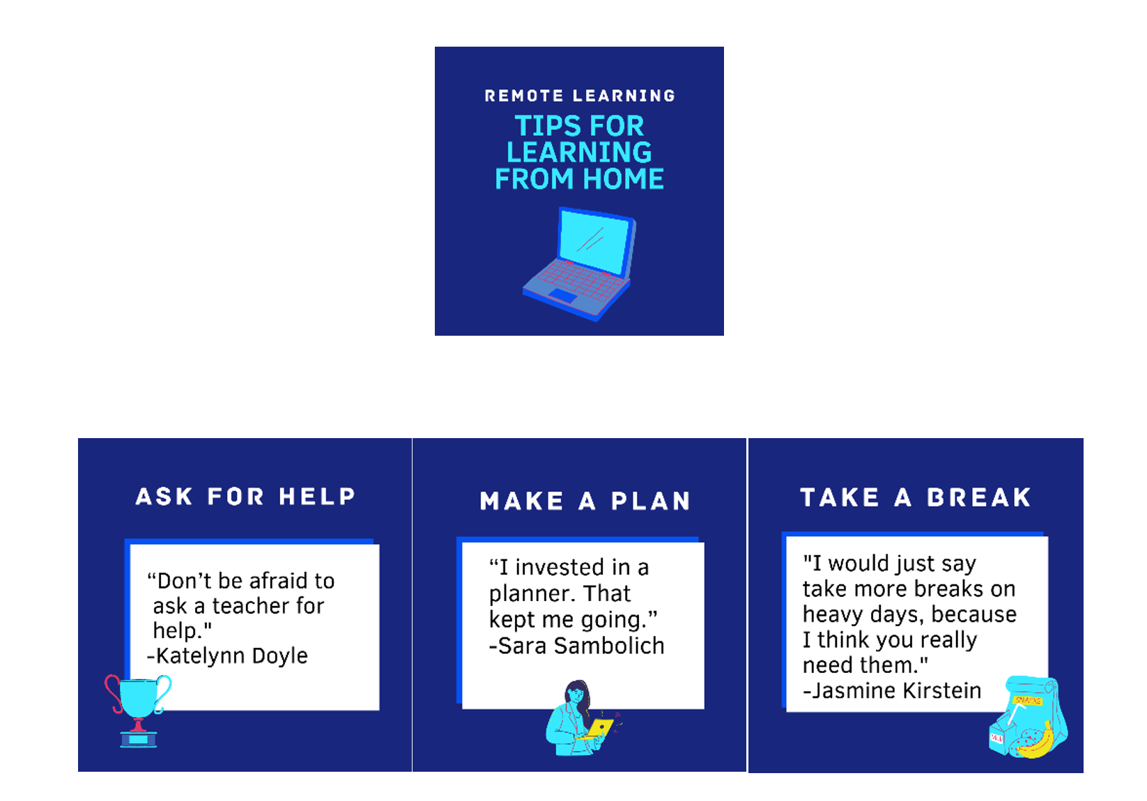 Tips for learning from home